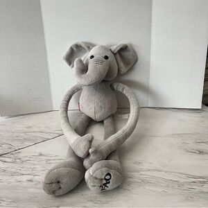 FAO Schwartz Long Sliding Adjustable Arms & Legs Elephant Plush 18" Toys "R"